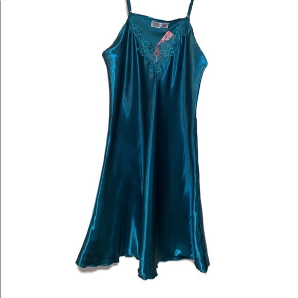 Other - Satin slip nighty teal large